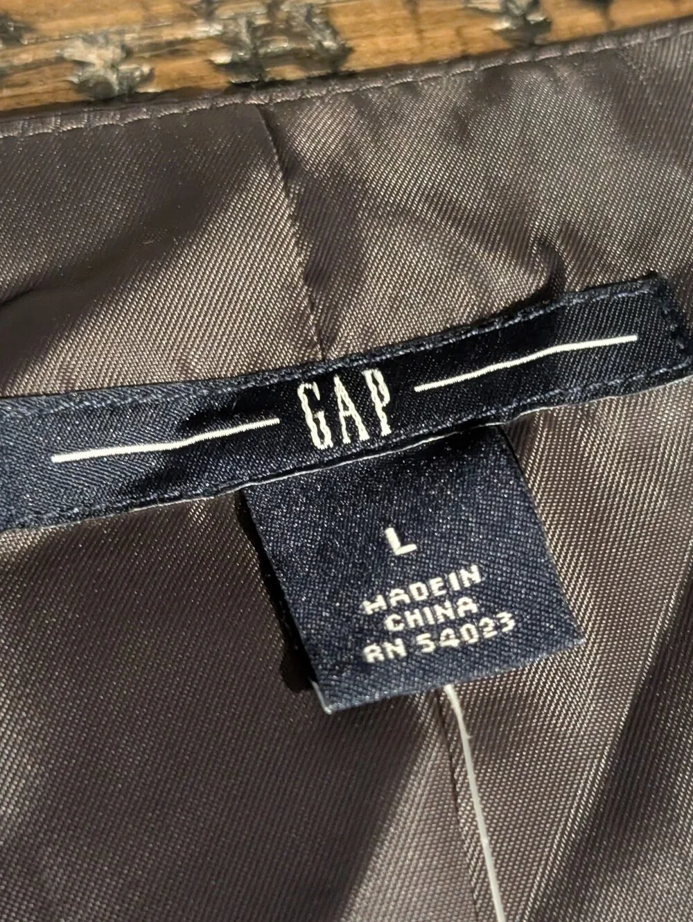 NWT- Gap L herringbone 100% Wool Vest